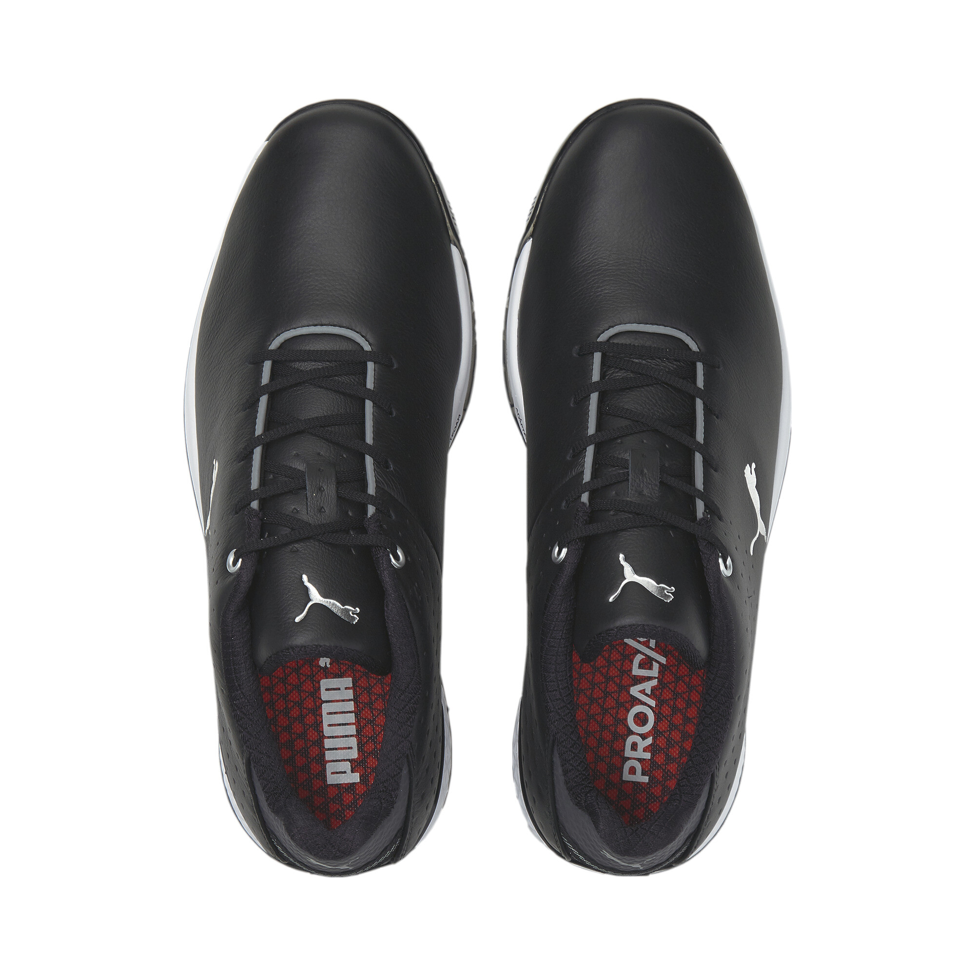 Men's Puma PROADAPT ALPHACAT Leather's Golf Shoes, Black, Size 43, Shoes