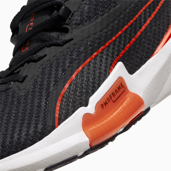 PWRFRAME Men's Training Shoes, Puma Black-Cherry Tomato, large-ZAF