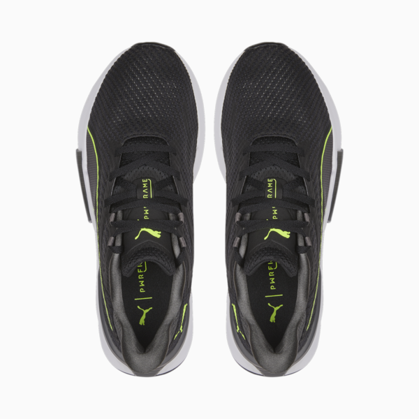 PWRFRAME Men's Training Shoes, Puma Black-CASTLEROCK-Lime Squeeze, large-ZAF