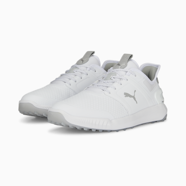 IGNITE ELEVATE Golf Shoes Men, PUMA White-PUMA Silver, large-ZAF