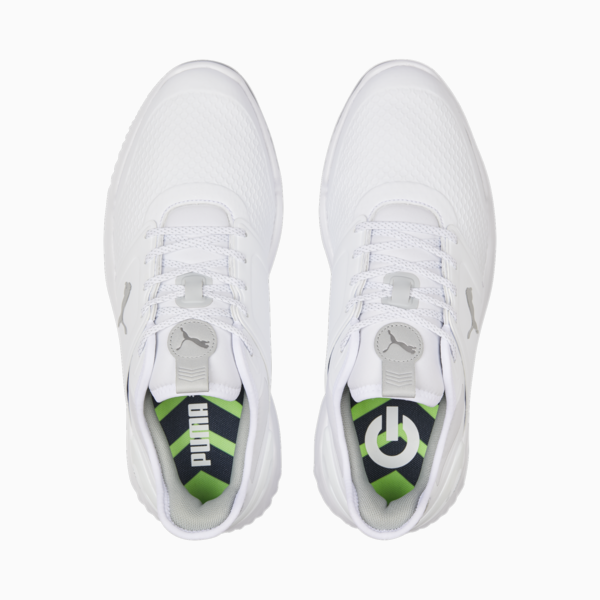 IGNITE ELEVATE Golf Shoes Men, PUMA White-PUMA Silver, large-ZAF