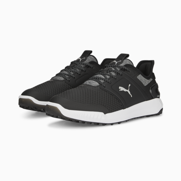 IGNITE ELEVATE Golf Shoes Men, Puma Black-PUMA Silver, large-ZAF