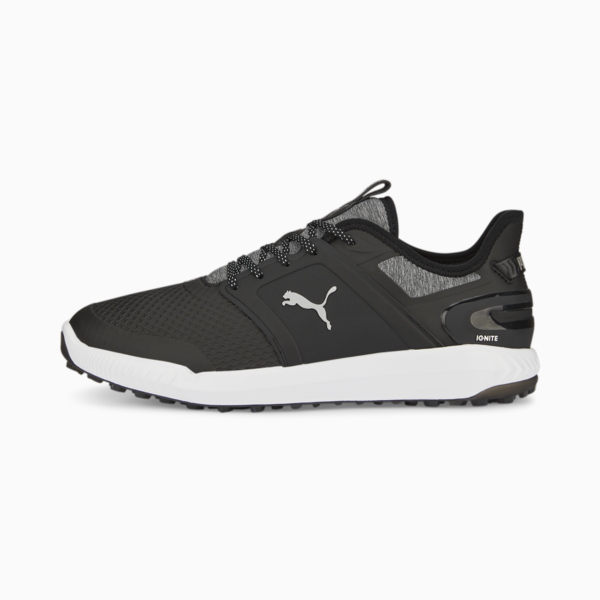 IGNITE ELEVATE Golf Shoes Men, Puma Black-PUMA Silver, large-ZAF