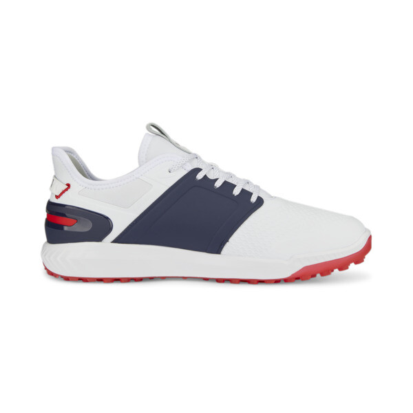 IGNITE ELEVATE Golf Shoes Men, PUMA White-PUMA Silver-PUMA Navy, large-ZAF