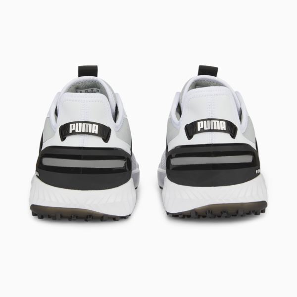 IGNITE ELEVATE Golf Shoes Men, PUMA White-PUMA Black-PUMA Silver, large-ZAF