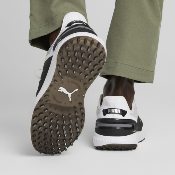 IGNITE ELEVATE Golf Shoes Men, PUMA White-PUMA Black-PUMA Silver, large-ZAF