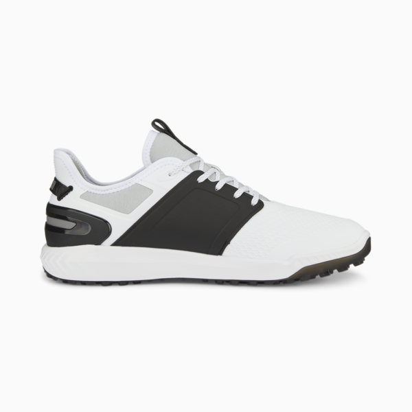 IGNITE ELEVATE Golf Shoes Men, PUMA White-PUMA Black-PUMA Silver, large-ZAF