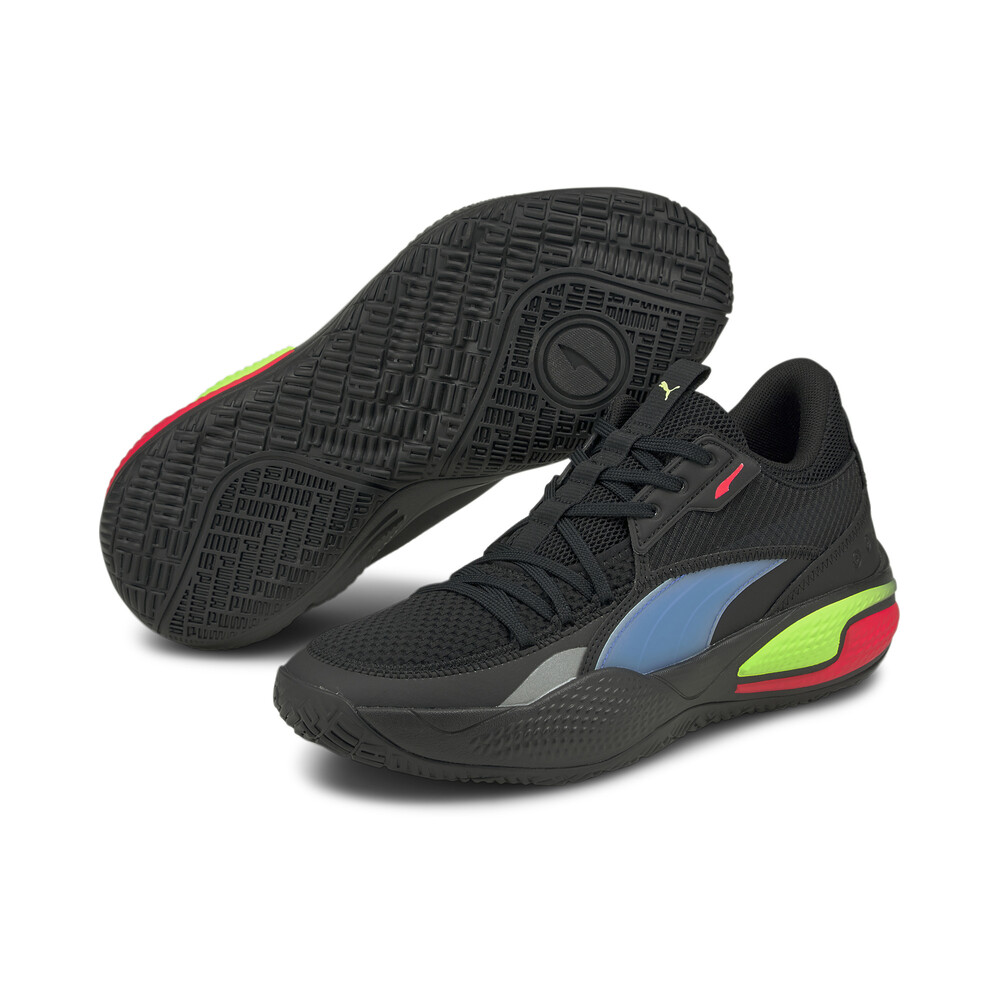 Court Rider Pop Basketball Shoes | Black - PUMA
