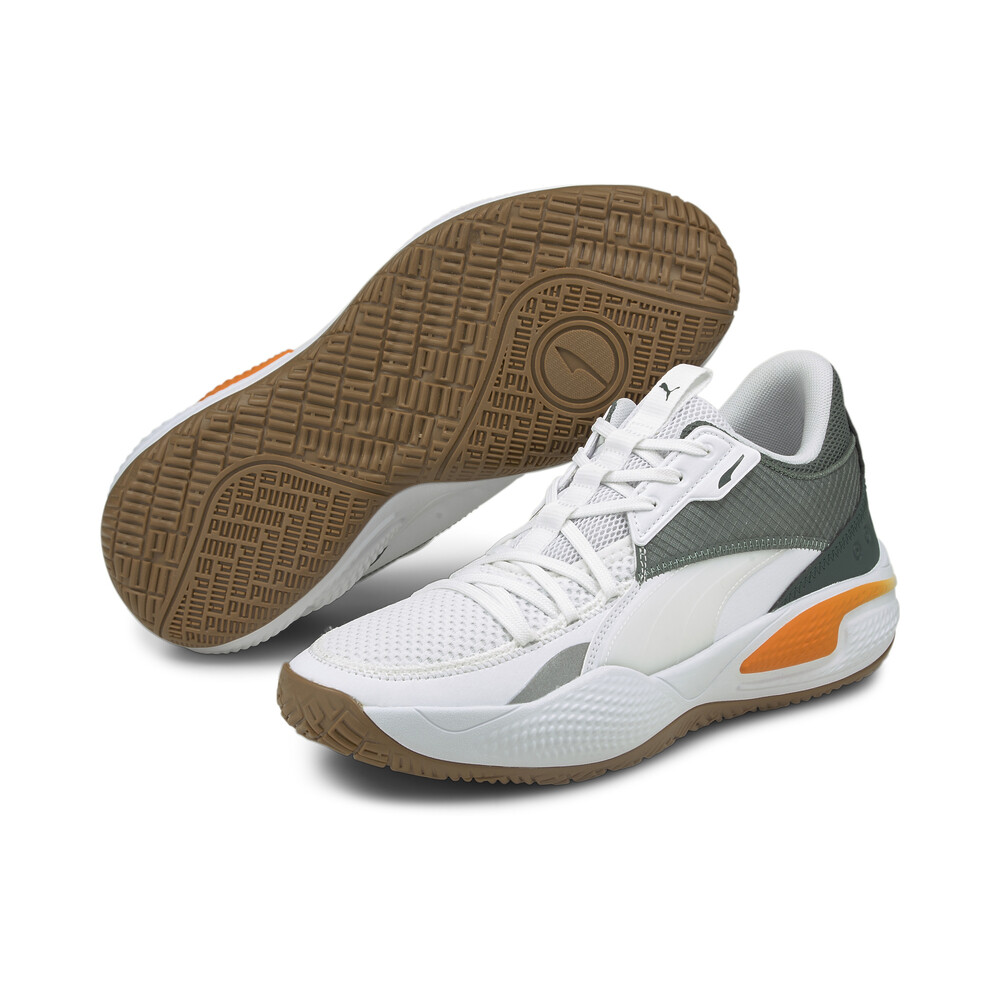 puma white basketball shoes