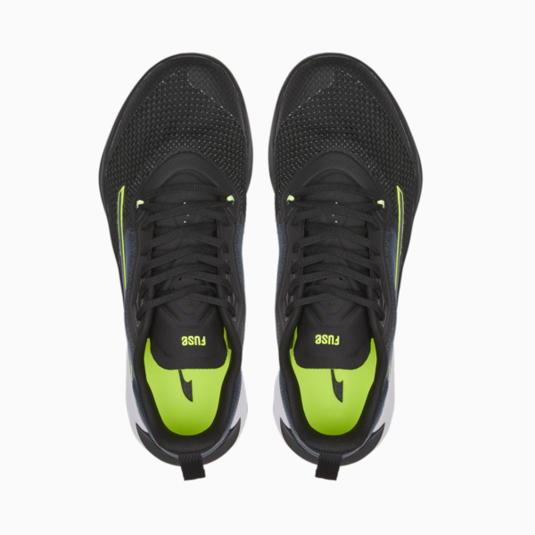 Fuse 2.0 Men's Training Shoes, Puma Black-Evening Sky-Lime Squeeze, large-ZAF