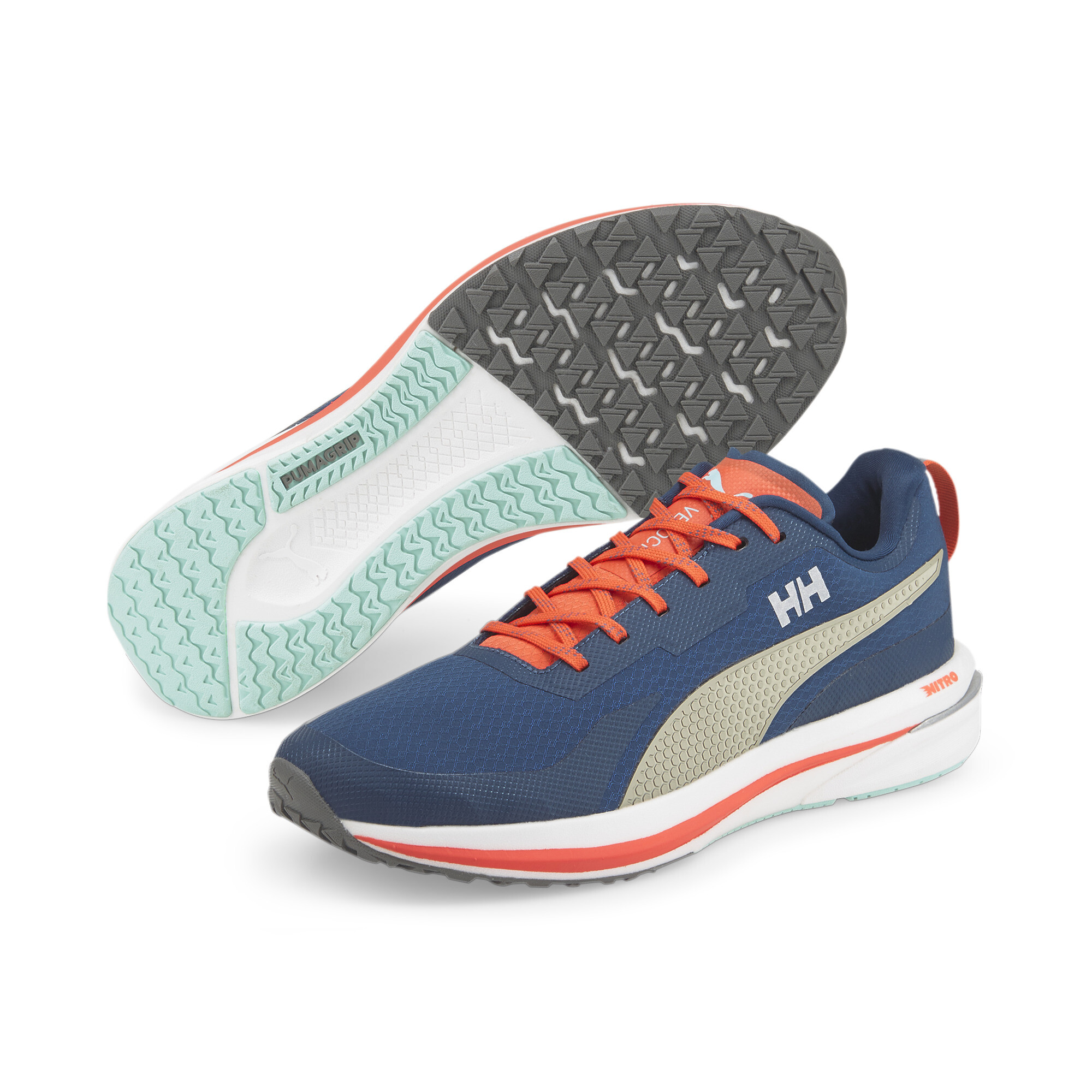 Puma X HELLY HANSEN Velocity Nitro Running Shoes, Blue, Size 36, Shoes