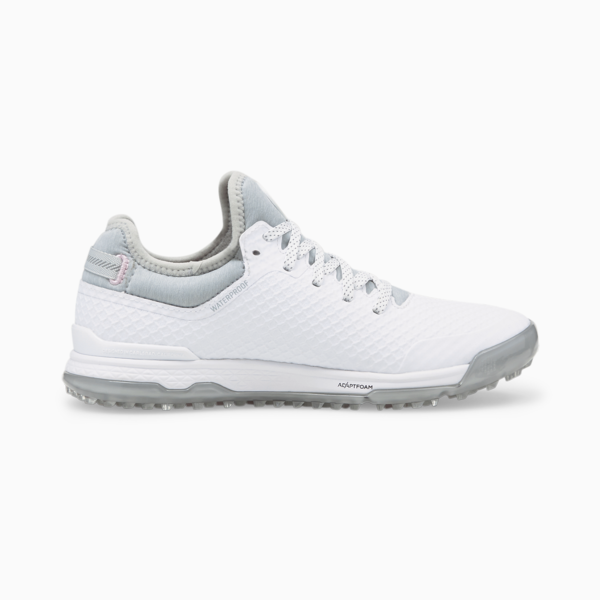 PROADAPT ALPHACAT Women's Golf Shoes, Puma White-Puma Silver-Pink Lady, large-ZAF