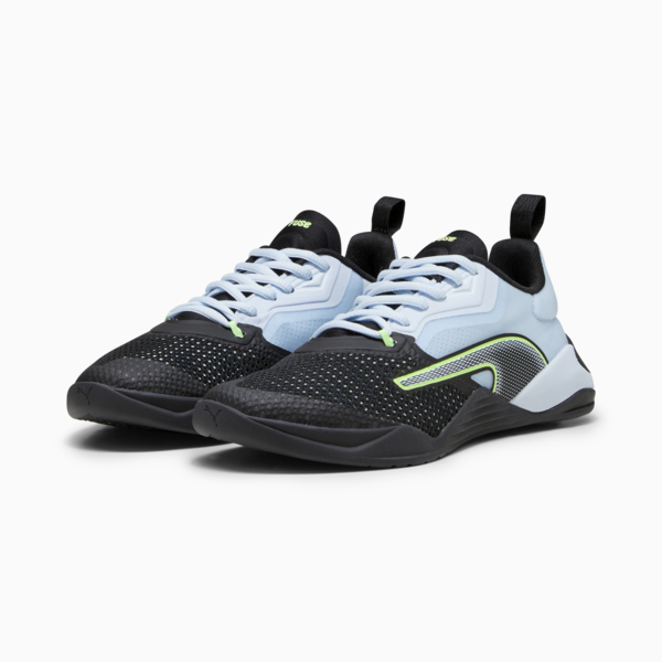 Fuse 2.0 Women's Training Shoes, PUMA Black-Icy Blue-Speed Green, large-ZAF