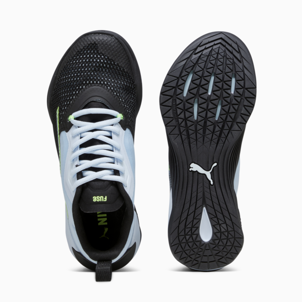 Fuse 2.0 Women's Training Shoes, PUMA Black-Icy Blue-Speed Green, large-ZAF