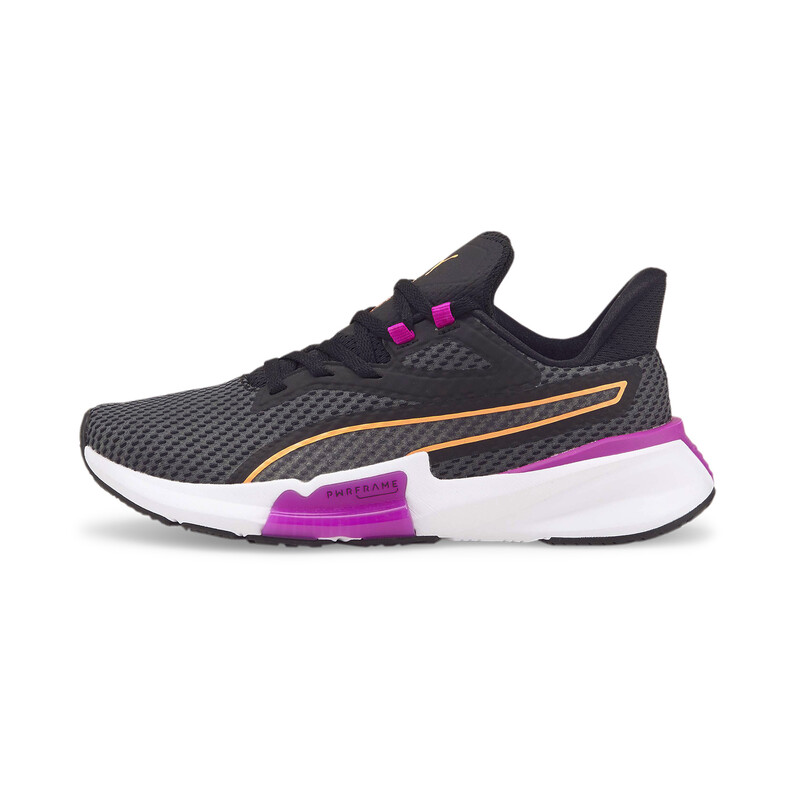 Women's PUMA PWRFrame Training Shoes in Black/Pink size UK 4