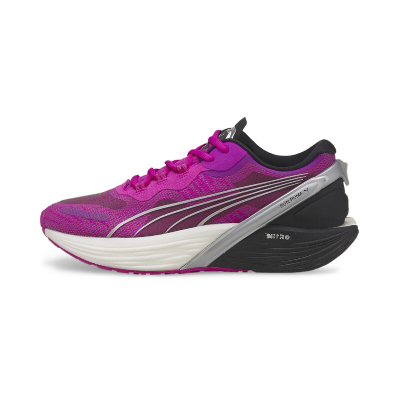 Women's PUMA Run XX NITRO Running Shoes in Black/Gray/Pink size UK 4.5