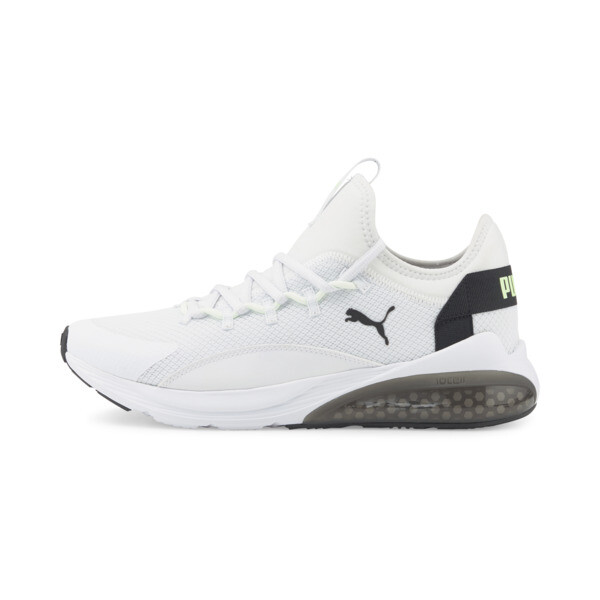 PUMA Cell Vive Men's Running Shoes in White/Fizzy Lime - 376180_04