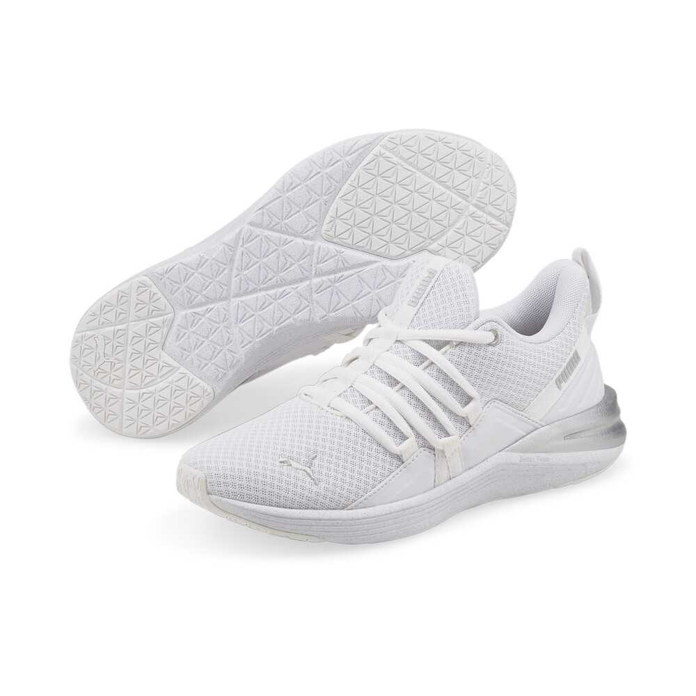 puma white training shoes