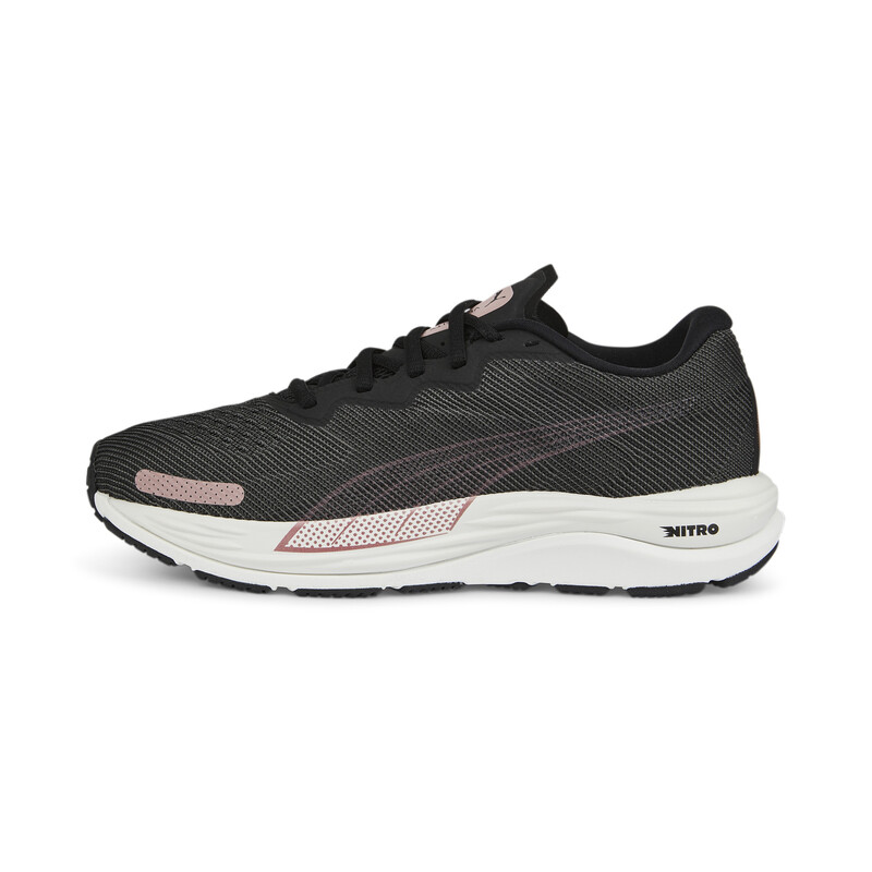 Women's PUMA Softfoam Velocity Nitro 2 Softfoam Running Shoes in Black/Pink/Gold size 5