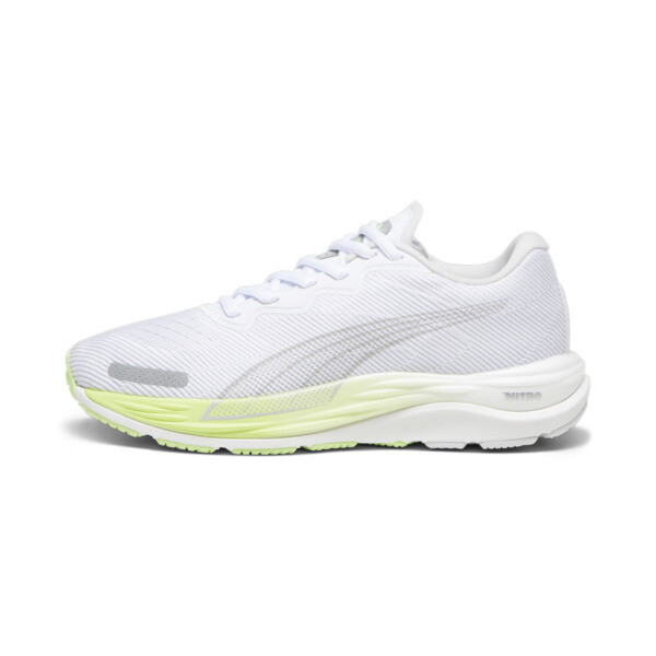 Zapatillas de running para mujer Velocity Nitro 2, PUMA White-Speed Green, large-ARG