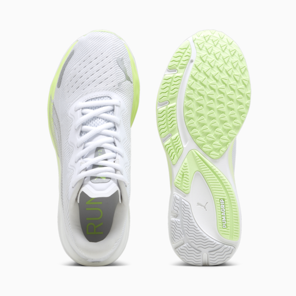 Zapatillas de running para mujer Velocity Nitro 2, PUMA White-Speed Green, large-ARG