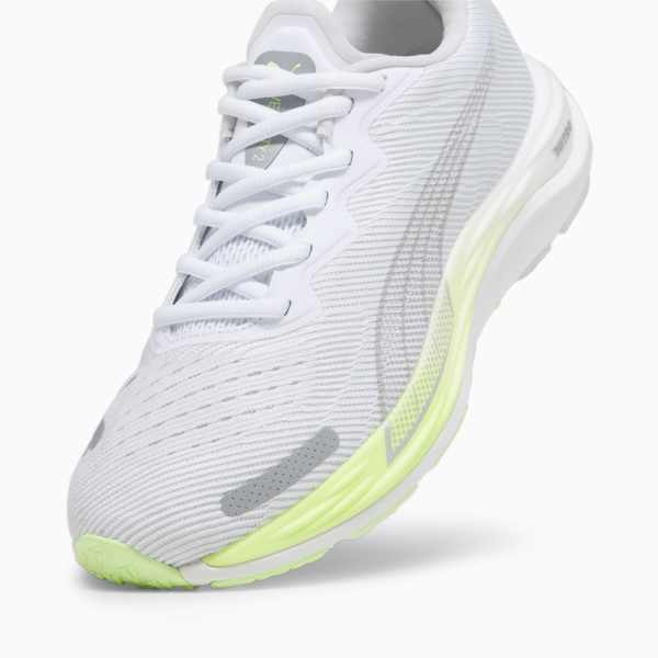 Zapatillas de running para mujer Velocity Nitro 2, PUMA White-Speed Green, large-ARG