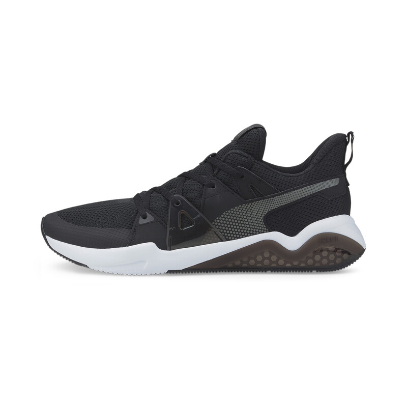 

Men's PUMA Cell Fraction Mesh Running Shoes, White/black