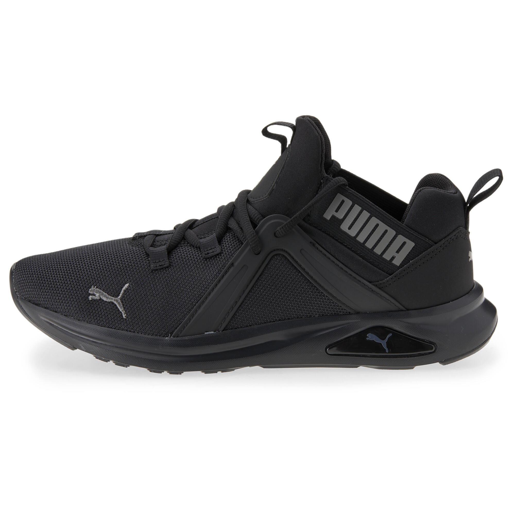 puma black shoes mens