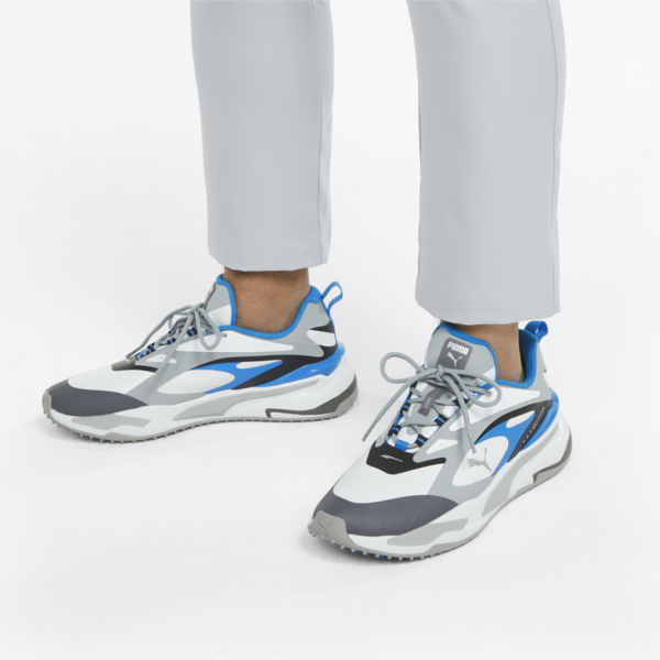 GS-Fast Golf Shoes, Puma White-Quarry-Ocean Dive, large-ZAF