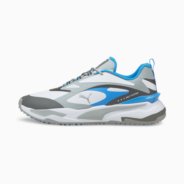 GS-Fast Golf Shoes, Puma White-Quarry-Ocean Dive, large-ZAF