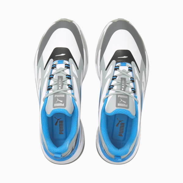 GS-Fast Golf Shoes, Puma White-Quarry-Ocean Dive, large-ZAF
