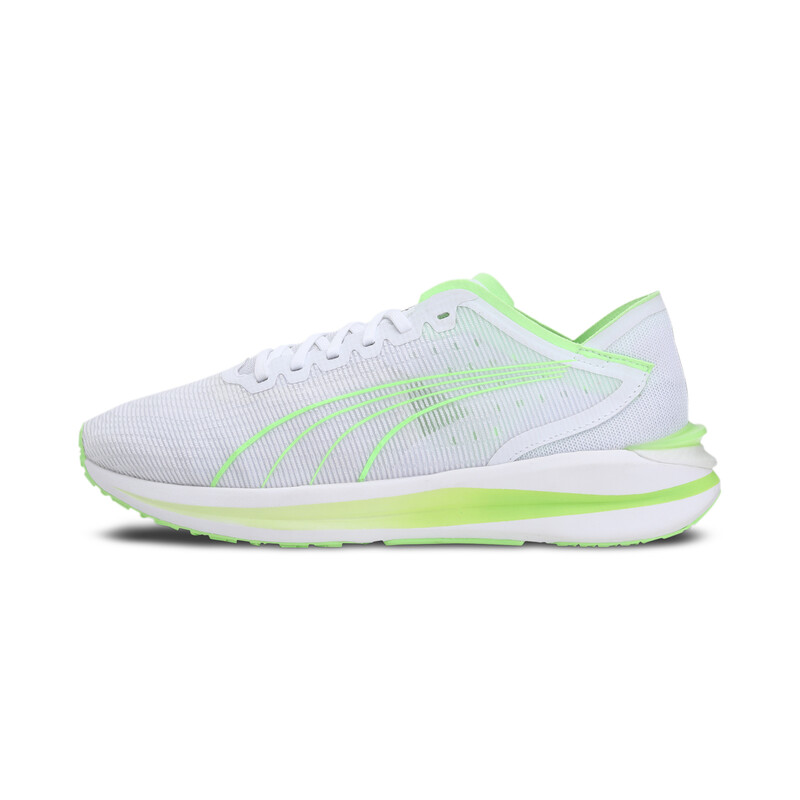 

PUMA One8 Virat Kohli Electrify Nitro Turn Unisex Running Shoes, White/gray/green