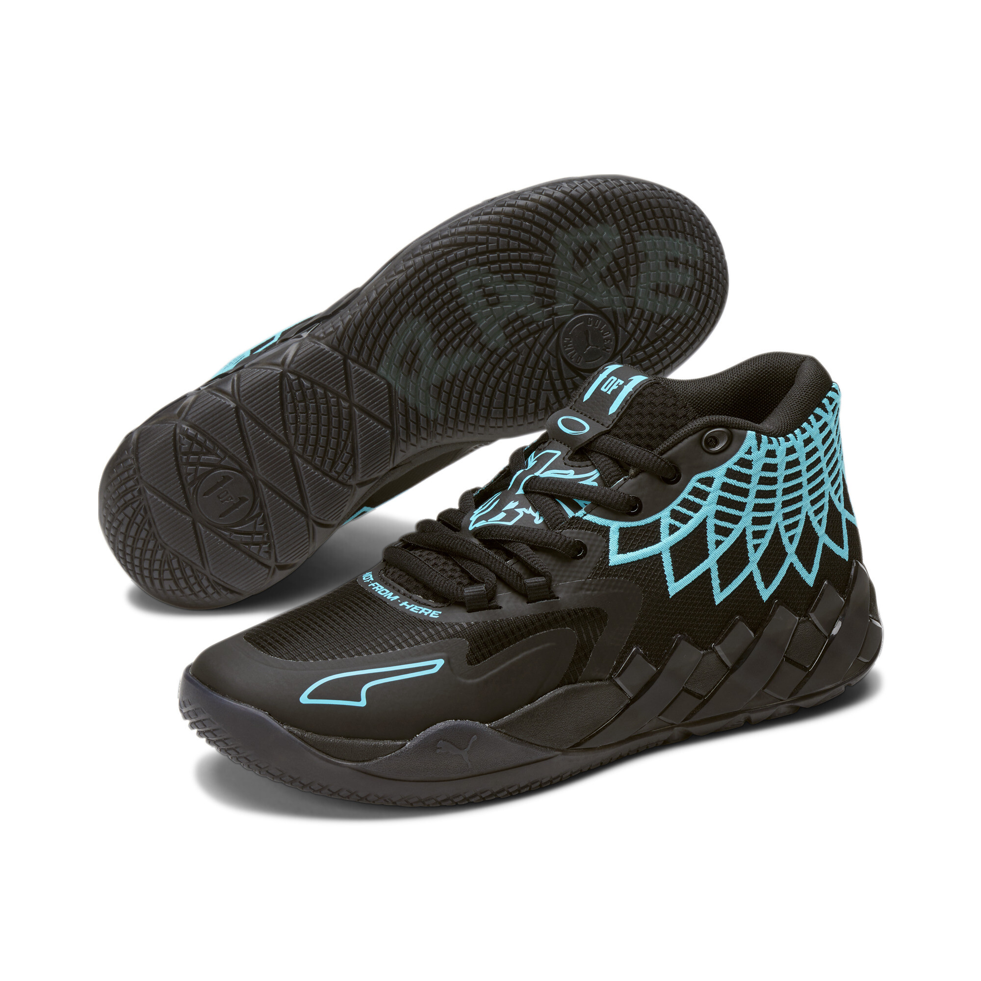Men's Puma MB.01 Basketball Shoes, Black, Size 35.5, Shoes