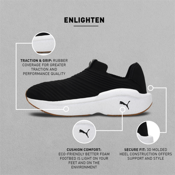 Enlighten Women's Training Shoes, Puma Black-Puma White, large-ZAF