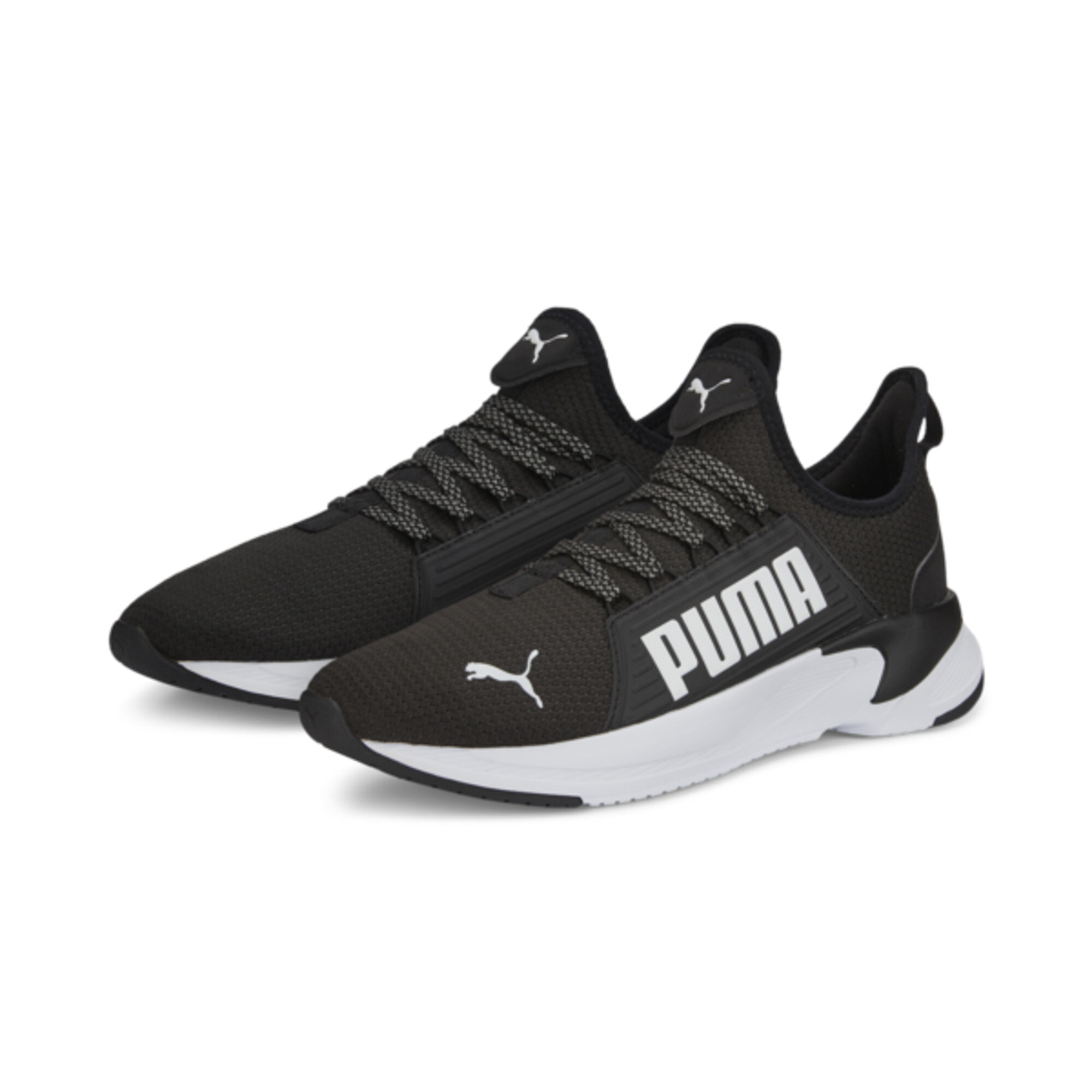 Men's PUMA Softride Premier Slip-On Running Shoes In 10 - Black, Size EU 41