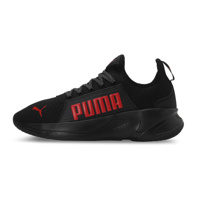 

Men's PUMA SOFTRIDE Premier Slip-On Walking Shoes, Black/red/gray