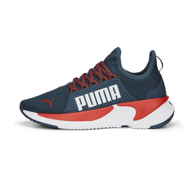 PUMA Softride Premier One8 Youth Walking Shoes, Black/red