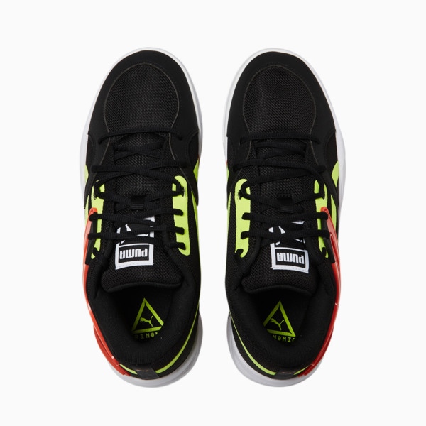 TRC Blaze Court Basketball Shoes, Puma Black-Cherry Tomato, large-ZAF