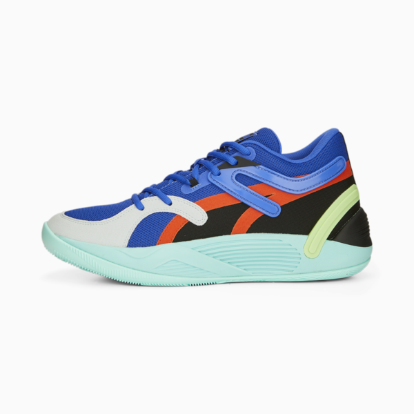TRC Blaze Court Basketball Shoes, Electric Peppermint-Royal Sapphire-Warm Earth, large-ZAF