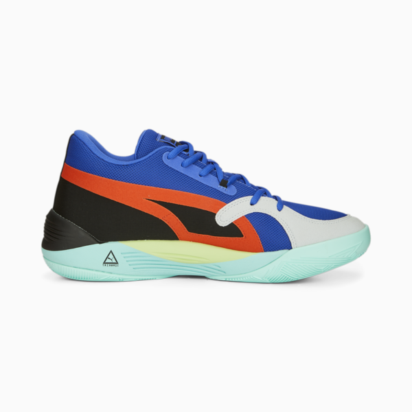 TRC Blaze Court Basketball Shoes, Electric Peppermint-Royal Sapphire-Warm Earth, large-ZAF