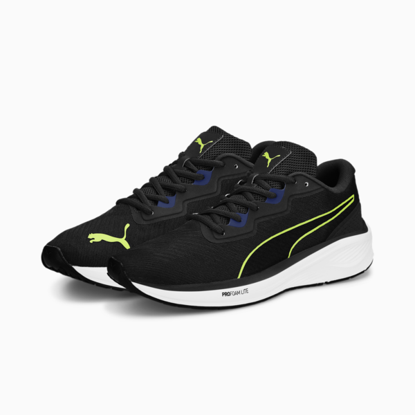 Aviator ProFoam Sky Running Shoes, Puma Black-Blazing Blue, large-MEX