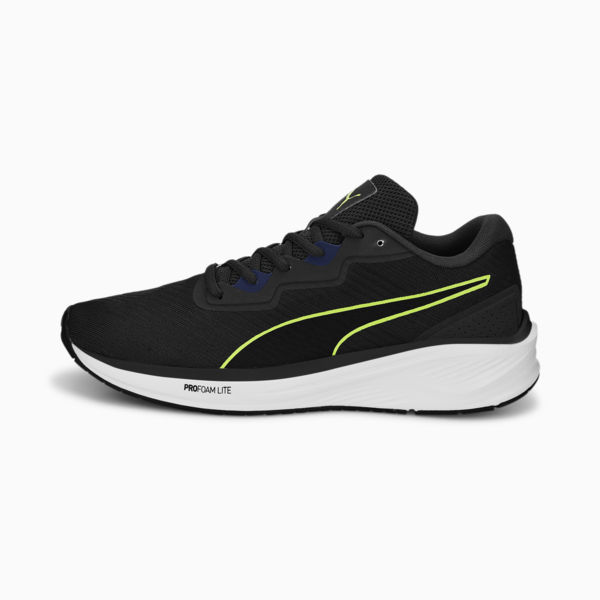 Aviator ProFoam Sky Running Shoes, Puma Black-Blazing Blue, large-MEX