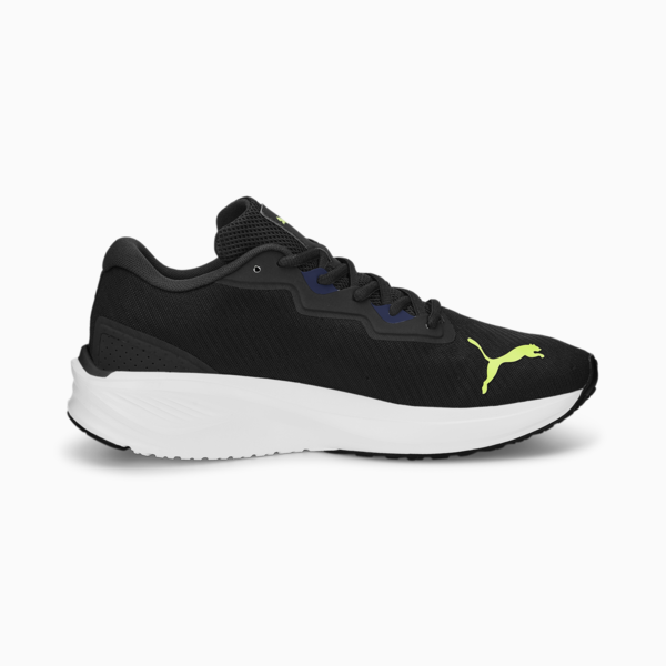 Aviator ProFoam Sky Running Shoes, Puma Black-Blazing Blue, large-MEX