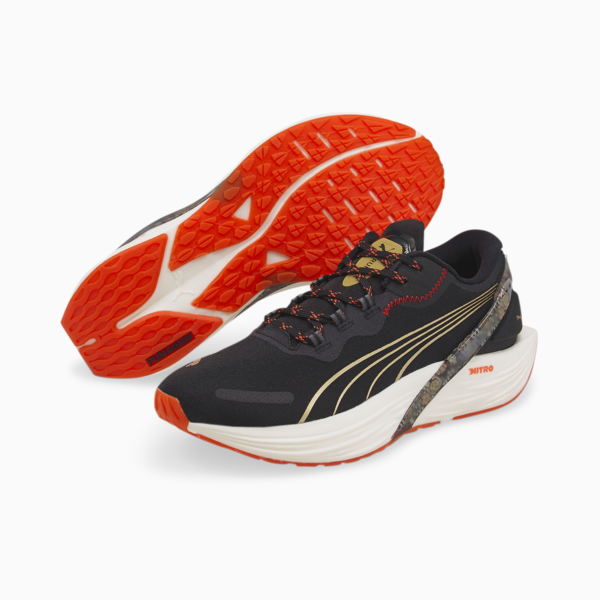 Run XX Frida 1 NITRO™ Women's Running Shoes, Puma Black-Firelight-Puma Team Gold, large-ZAF