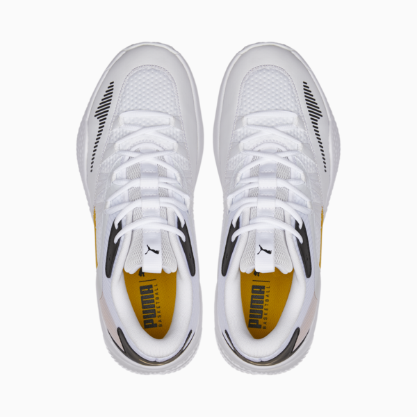 Court Rider 2.0 Basketball Shoes, Puma White-Spectra Yellow, large-MEX
