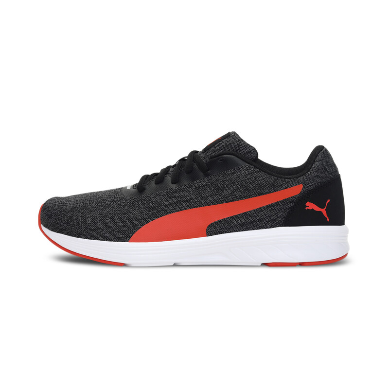 

Men's PUMA Solar Runner Unisex Running Shoes, Black/red