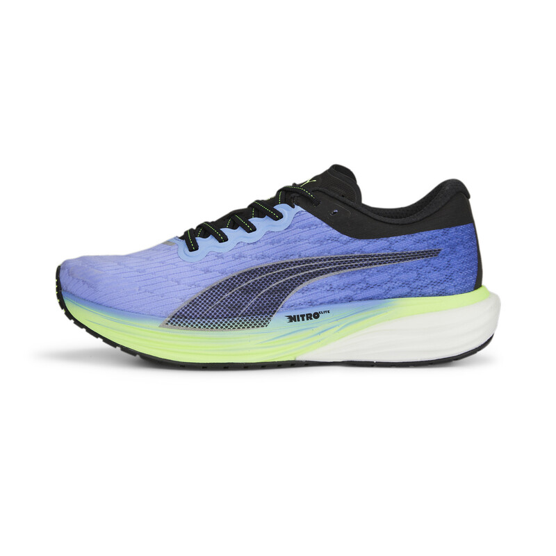 Men's PUMA Deviate NITRO 2 Running Shoes in Purple/Blue size UK 10.5