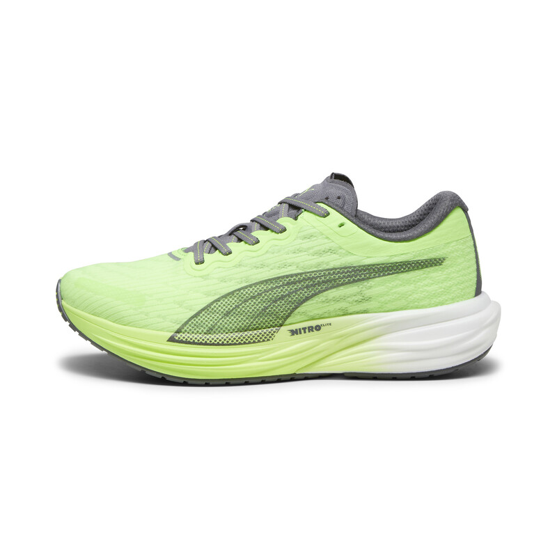 Men s PUMA Deviate NITRO 2 Running Lightweight Shoes in Gray Green size 8