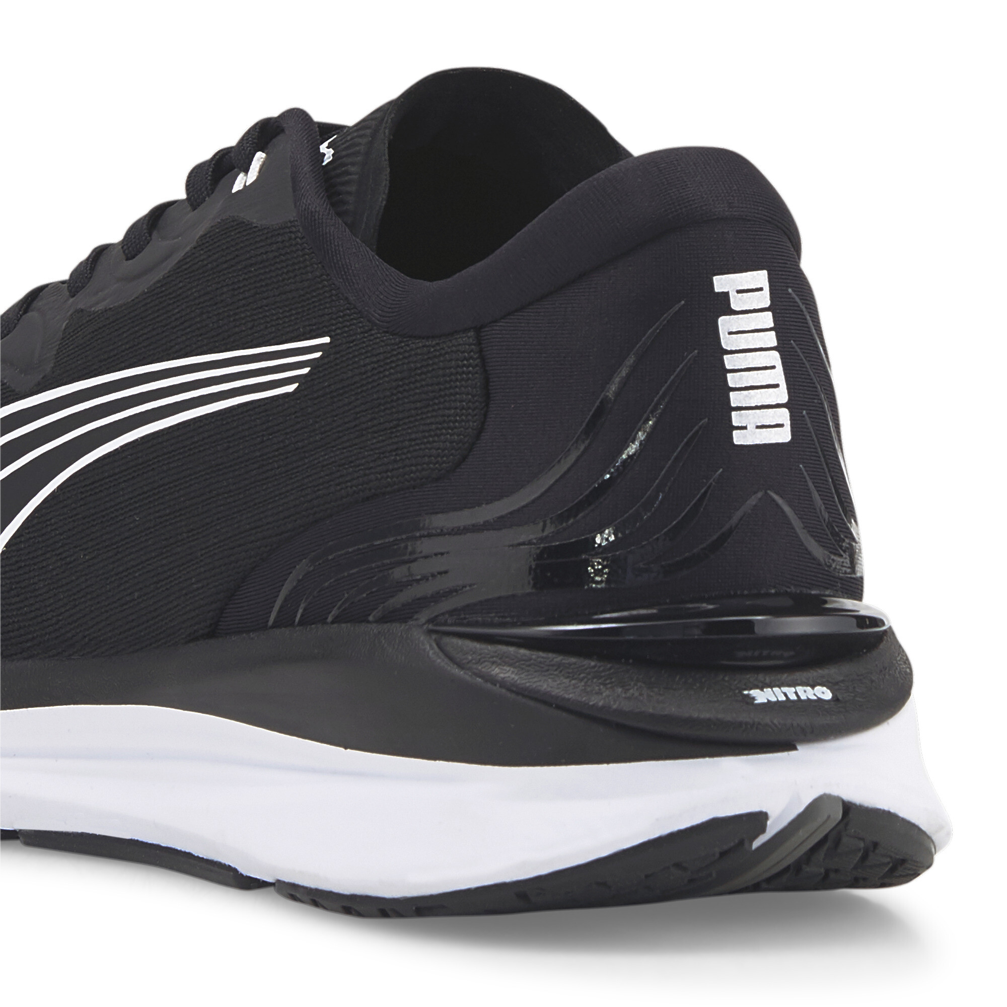 Men's Puma Electrify NITRO 2 Running Shoes, Black, Size 42, Shoes