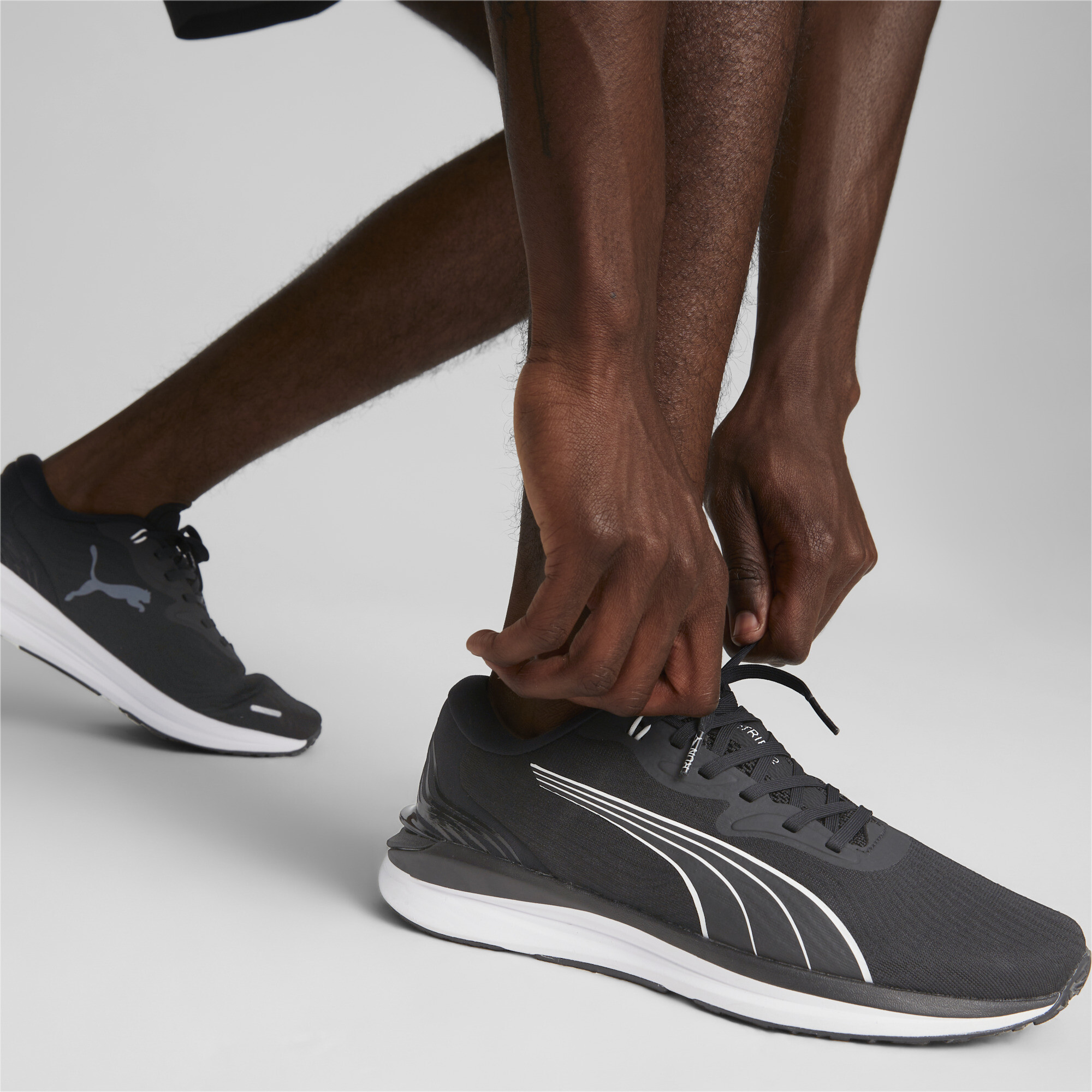 Men's Puma Electrify NITRO 2 Running Shoes, Black, Size 44, Shoes